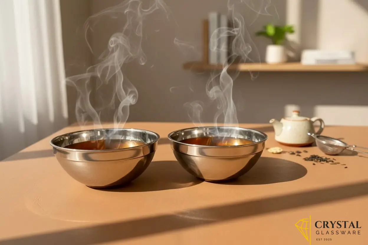 Double Layer Tea Bowl Set (6-Piece)
